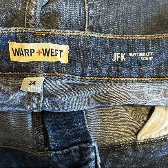 NWT Warp+Weft Plus Size 24 New York Skinny Jeans Blue - Picture 11 of 12